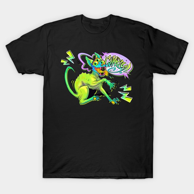 Gnarly Cat T-Shirt by Sketchmatters